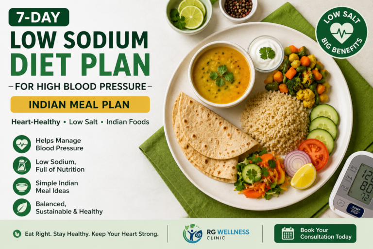 7-Day Low Sodium Diet Plan for High Blood Pressure: Indian Meal Plan 1 7-day low sodium diet plan for high blood pressure with Indian meals
