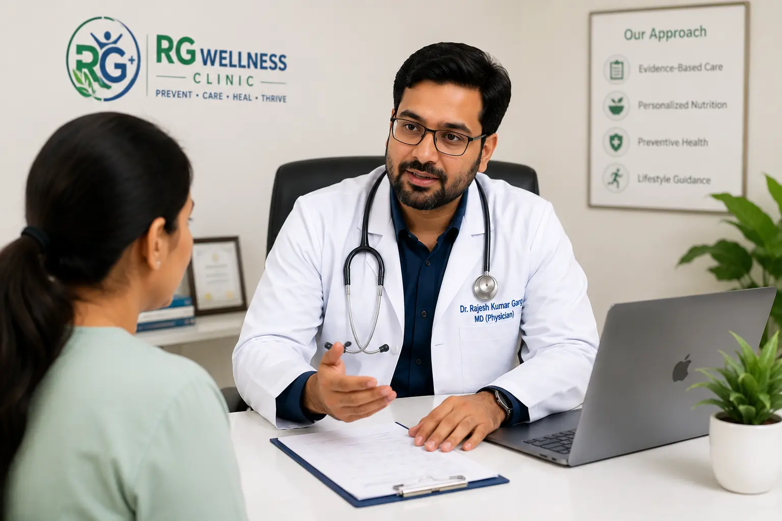 RG Wellness Clinic physician-led healthcare and nutrition consultation