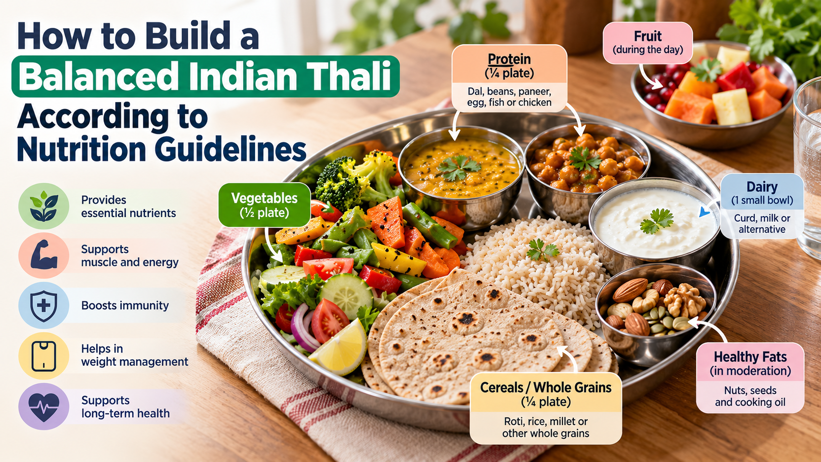 How to Build a Balanced Indian Thali According to Nutrition Guidelines 1 Balanced Indian Thali Nutrition Guide