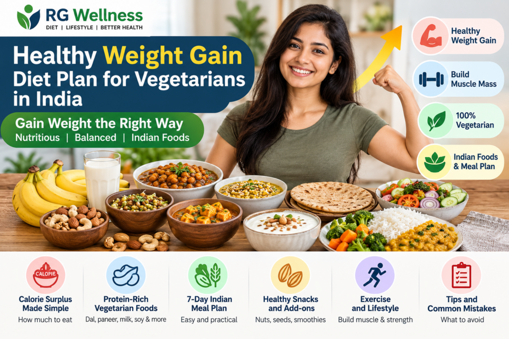 Healthy Weight Gain Diet Plan for Vegetarians in India 1 Healthy Indian Vegetarian Weight Gain Plan